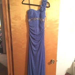 Beautiful blue prom dress